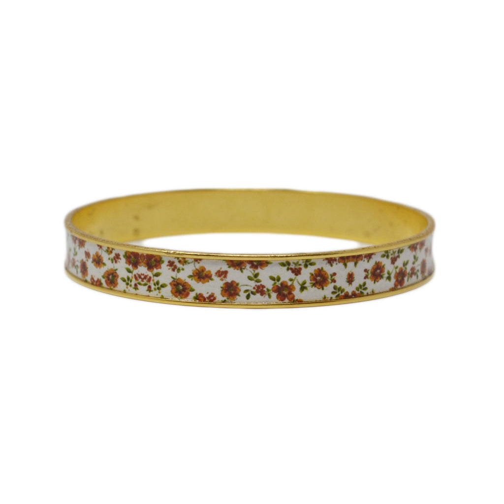 Autumn Fields Floral Bangle Bracelet